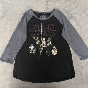 Her Universe Black & Gray Star Wars 3/4 Sleeve Tee
